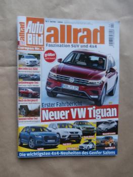 Auto Bild allrad 4/2016 Mercedes Benz GLE 350d,Borgward BX5,Land Cruiser vs. Wrangler vs. Pajero vs. Rexton,