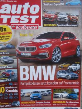 auto TEST 12/2018 Seat Leon Cupra 290 Dauertest,Opel Combo Kaufberatung,Audi A6 Avant Kaufberaturng,Mazda CX-3 Kaufberatung