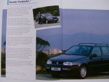 VW Produktinformation Golf3 Variant 1H5 intern Verkauf