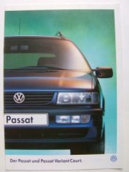 VW Passat & Variant Sonderprospekt Court Oktober 1995 NEU
