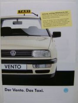 VW Vento.Das Taxi. Prospekt März 1993 1H2 Rarität NEU