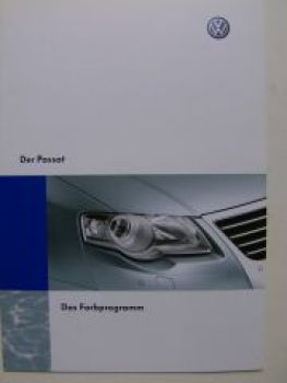VW Passat Das Farbprogramm Prospekt intern Januar 2005 3C2