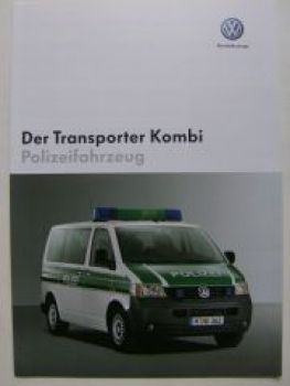 VW Transporter Kombi T5 Polizeifahrzeug 7HB 7HJ September 2004