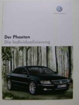 VW Phaeton Die Individualisierung Prospekt Juli 2007 3D2