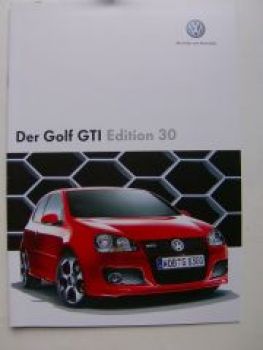 VW Golf GTI Edition 30 Prospekt Mai 2007 1K1