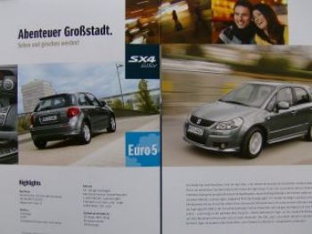 Suzuki SX4 "City" Prospekt August 2009 NEU