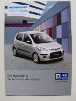 Hyundai i10 Prospekt April 2009 NEU