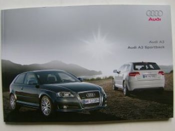 Audi A3 +Sportback Prospekt Juni 2009 NEU 8P1 8pa