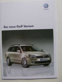 VW Golf Variant Prospekt Mai 2009 +Preisliste