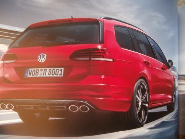 VW Golf VII R & Variant Typ AU Prospekt Januar 2019