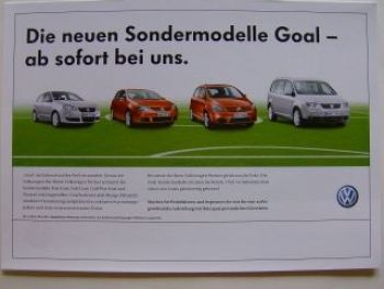 VW Goal Sondermodelle Prospekt Polo Golf Golf Plus Touran