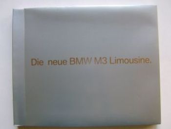 BMW Fotomappe M3 E90 Limousine Rarität intern