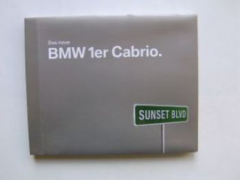 BMW Fotomappe 1er Cabrio E88 intern Vorstellung Rarität