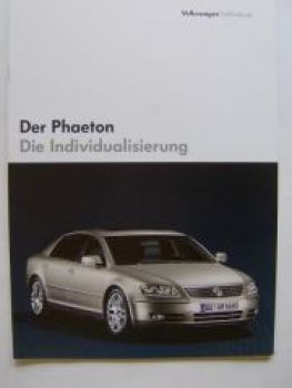 VW Phaeton Die Individualisierung Prospekt 3D2 September 2004