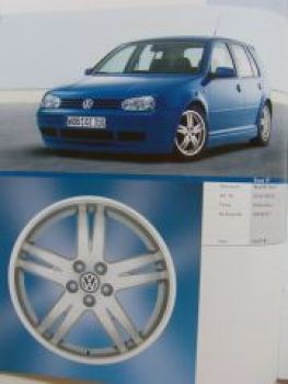 VW Original Zubehör Leichtmetallradprogramm 2005