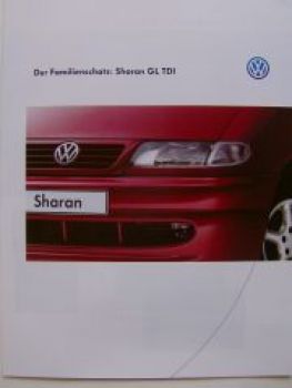 VW Sharan GL TDI Prospekt Februar 1997 7M8 7M9 7M6