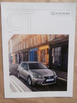 Lexus CT200h Vorabinformation Prospekt  Juli 2017 NEU