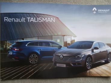 Renault Talisman + Grandtour Prospekt Juli 2018 Version Österreich +Initiale Paris