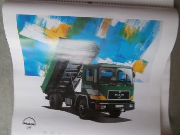 MAN Kalender 1995 47x50cm F2000 L2000 +M90 Getränkekoffer