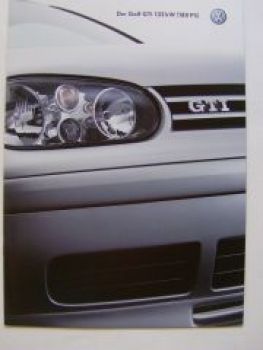 VW Golf4 GTI Typ 1H1 Juli 2001 Prospekt