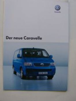 VW Caravelle T5 Prospekt Oktober 2004 7HB 7HJ