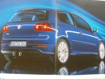 VW Golf5 R32 Typ 1K1 August 2005 Prospekt NEU