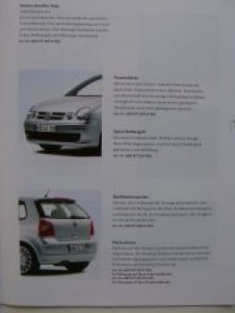 VW Original Zubehör Prospekt Polo 9N3 Mai 2004 NEU