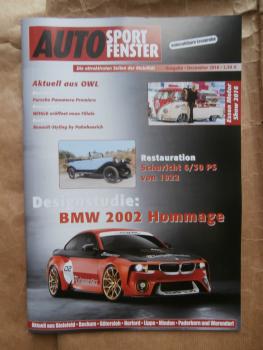 Auto Sport Fenster 12/2016 Schuricht 6/30 PS von 1922,BMW 2002 HOmmage,740i Performance,