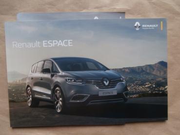 Renault Espace V Life Intens Initiale Paris Prospekt Juni 2017 +Preisliste