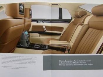 VW Phaeton Die Individualisierung Prospekt 3D3 3D7 Mai 2009