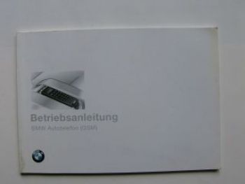 BMW Betriebsanleitung Autotelefon GSM September 1997