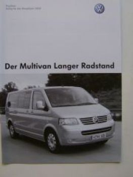 VW Preisliste T5 Multivan Langer Radstand 7HM 7HF November 2007