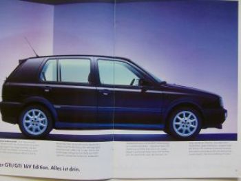 VW Golf3 GTI/GTI 16V Edition Prospekt November 1994 1H1