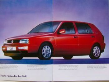 VW Golf3 & Variant Joker Prospekt 1H1 1H5 Dezember 1996