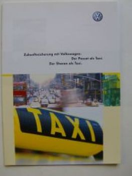VW TAXI Passat und Sharan Prospekt September 2001 NEU