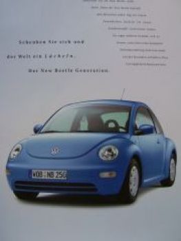 VW New Beetle Generation Prospekt 9C1 1C1 August 2001 NEU