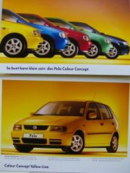 VW Polo Colour Concept Mappe Mai 1998 6N1