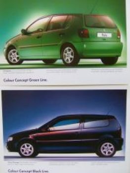 VW Polo Colour Concept Mappe Mai 1998 6N1