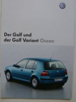 VW Golf4 und Variant Ocean Prospekt 1J1 1J5 Mai 2003 NEU