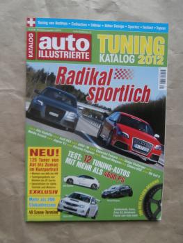 auto illustrierte 1/2012 Tuning Katalog Giulietta,Audi RS3,M Coupé E82,Dodge Challenger,Camaro,WRX,Cayenne,Golf R