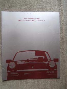 Porsche 911 Carrera 2 und 4 Preisliste (964) August 1989