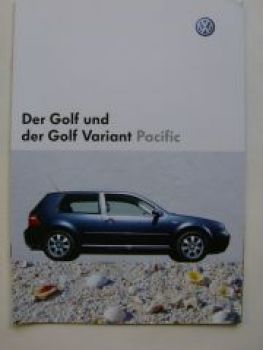 VW Golf4 & Variant Pacific Prospekt 1J1 1J5 Mai 2003 NEU