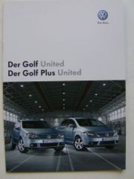 VW Golf5 Golf5 Plus United Prospekt 1K1 5M1 Oktober 2007