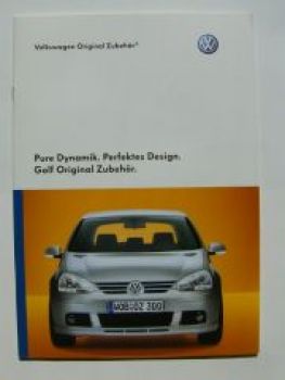 VW Golf5 1K1 Original Zubehör Prospekt  September 2003 NEU