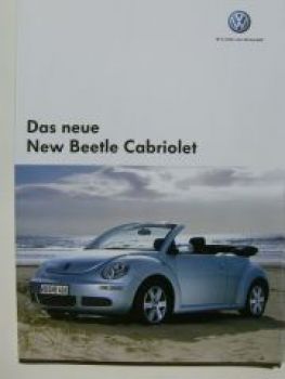 VW New Beetle Cabriolet Prospekt Typ 1Y7 Juni 2005