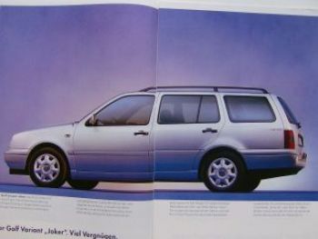 VW Golf3 Variant Joker Prospekt Typ 1H5 Mai 1998 NEU