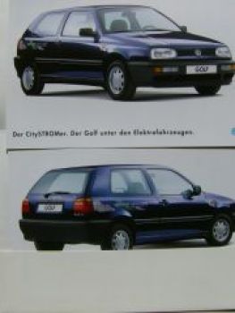 VW Golf3 CitySTROMer Typ 1H1 Mappe November 1994