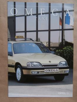 Opel Omega A Taxi Prospekt August 1991