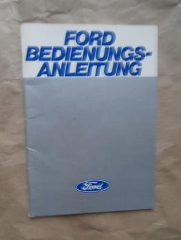 Ford Bedienungsanleitung 1978