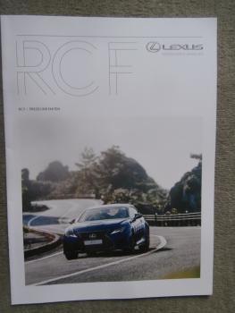 Lexus RC F Preise und Fakten +Advantage +Carbon Track Edition April 2019